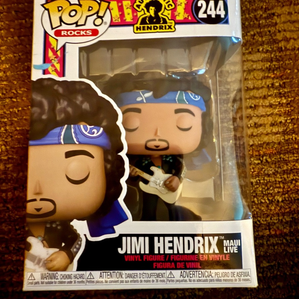 Funko Pop Brand New In Box Jimi Hendrix Vinyl Figure 244 Maui Live